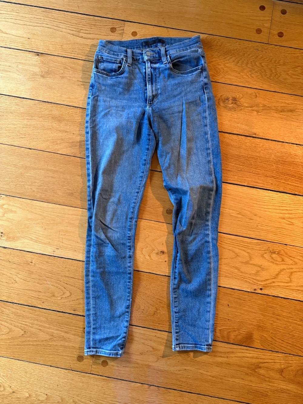 Joe's Jeans Skinny High-Rise Jeans in Blue Wash
